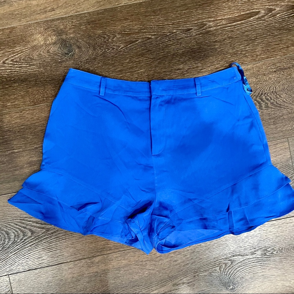 Naked Zebra ruffle shorts